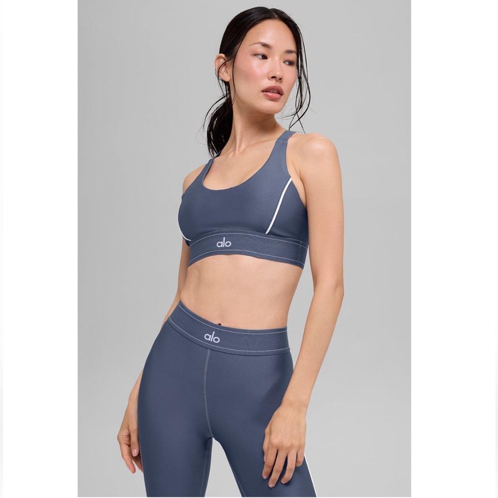 ALO Yoga Blue Sports Bra